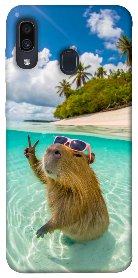 Чохол Сapybara vacation для Galaxy A30 (2019)