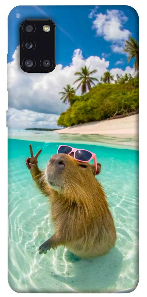 Чохол Сapybara vacation для Galaxy A31 (2020)