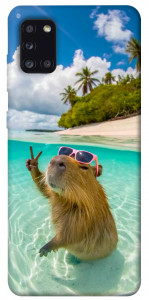 Чехол Сapybara vacation для Galaxy A31 (2020)
