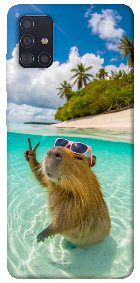 Чохол Сapybara vacation для Galaxy A51 (2020)