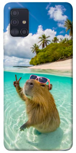 Чохол Сapybara vacation для Galaxy A51 (2020)