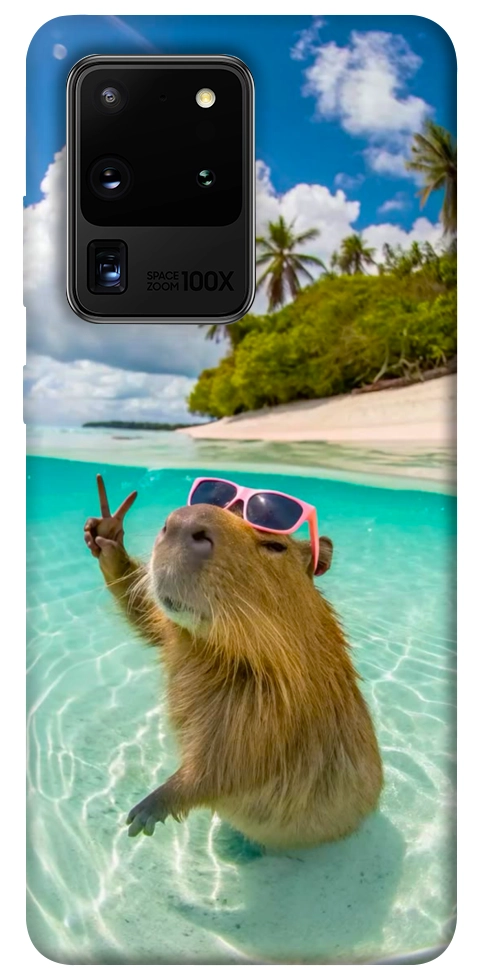 Чохол Сapybara vacation для Galaxy S20 Ultra (2020)