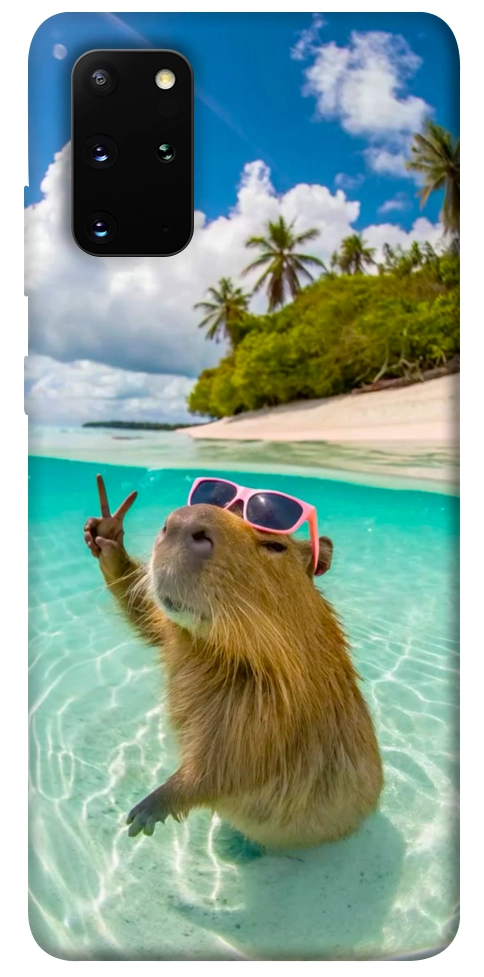 Чохол Сapybara vacation для Galaxy S20 Plus (2020)