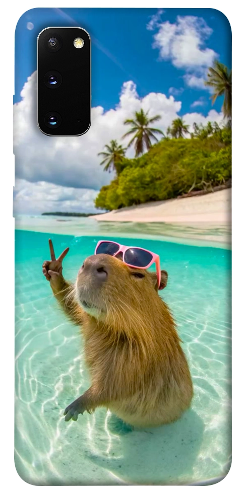Чохол Сapybara vacation для Galaxy S20 (2020)
