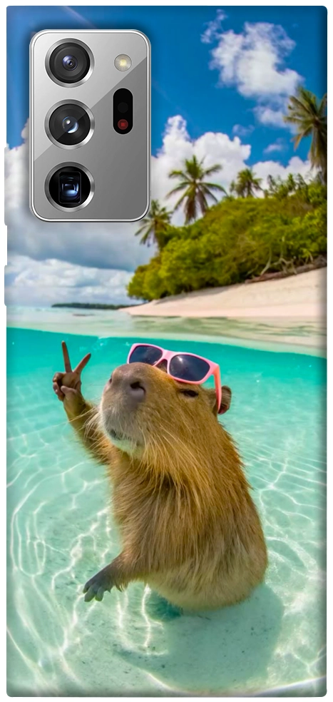 Чехол Сapybara vacation для Galaxy Note 20 Ultra