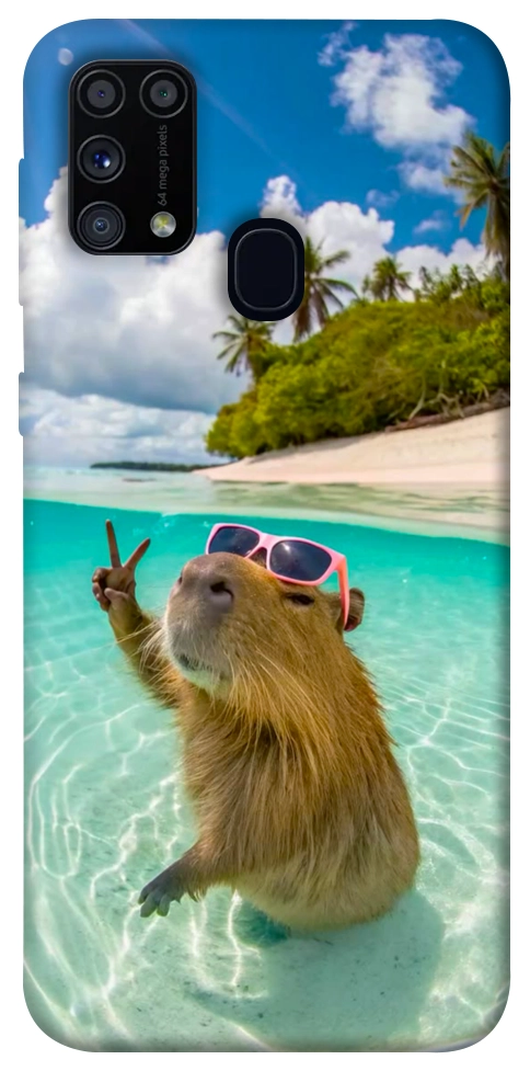 Чехол Сapybara vacation для Galaxy M31 (2020)