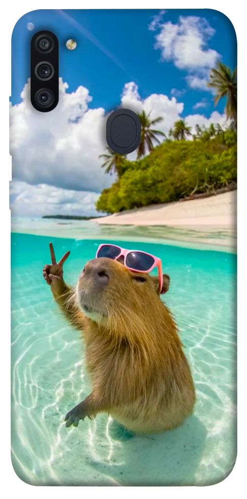 Чохол Сapybara vacation для Galaxy M11 (2020)
