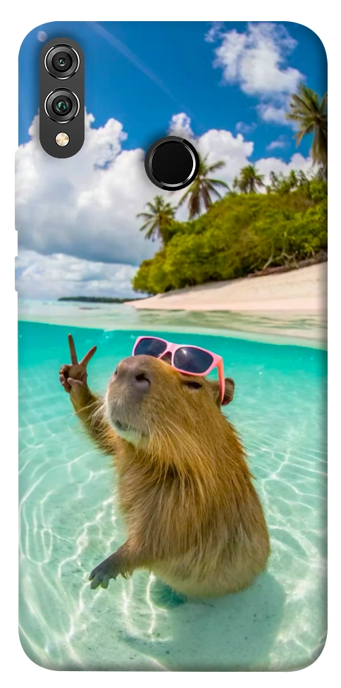 Чохол Сapybara vacation для Huawei Honor 8X