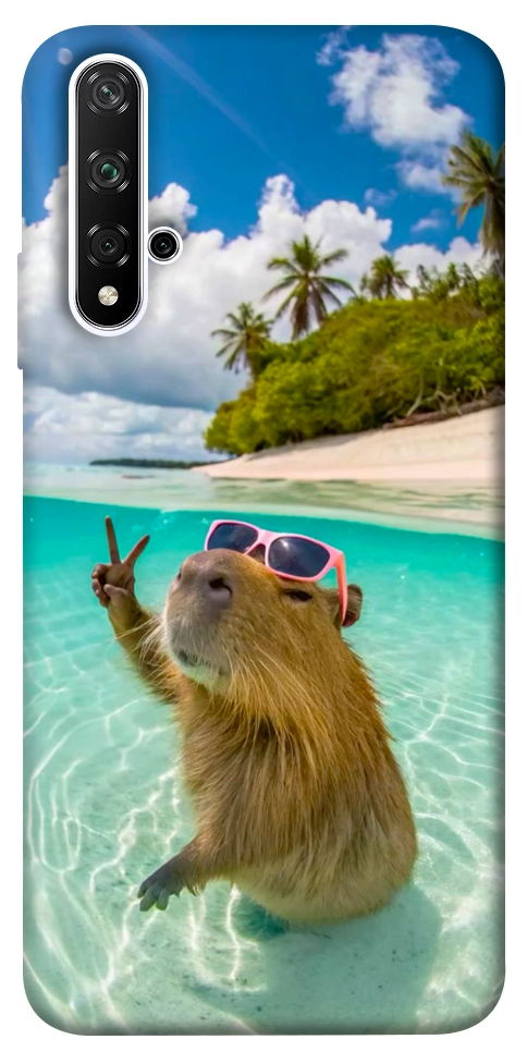 Чехол Сapybara vacation для Huawei Honor 20