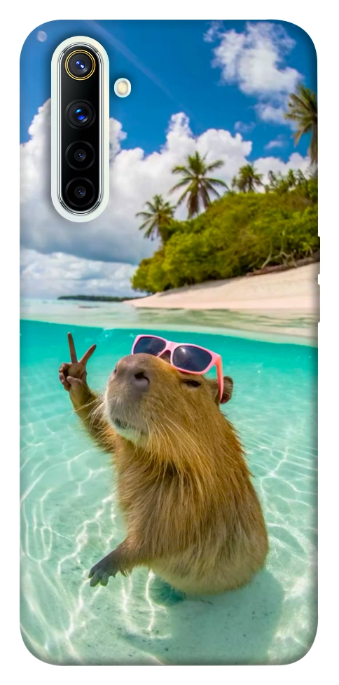 Чехол Сapybara vacation для Realme 6