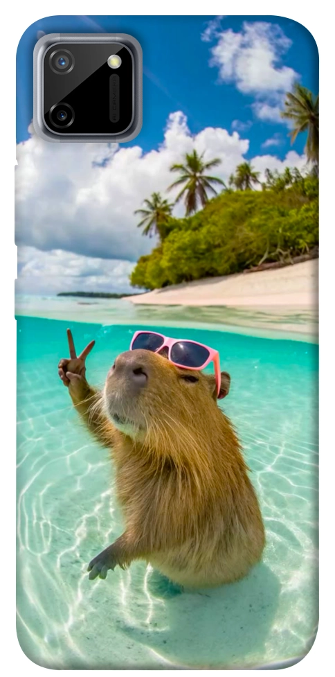 Чохол Сapybara vacation для Realme C11