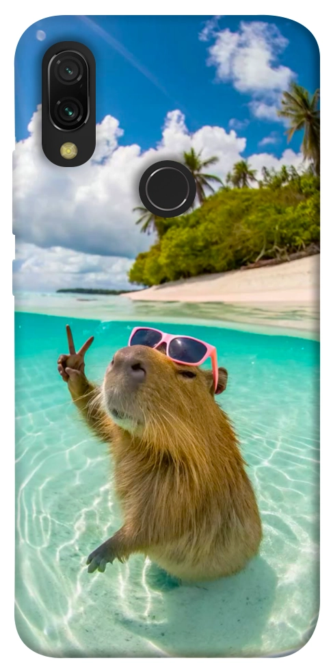 Чехол Сapybara vacation для Xiaomi Redmi 7