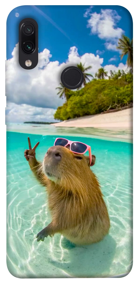 Чохол Сapybara vacation для Xiaomi Redmi Note 7