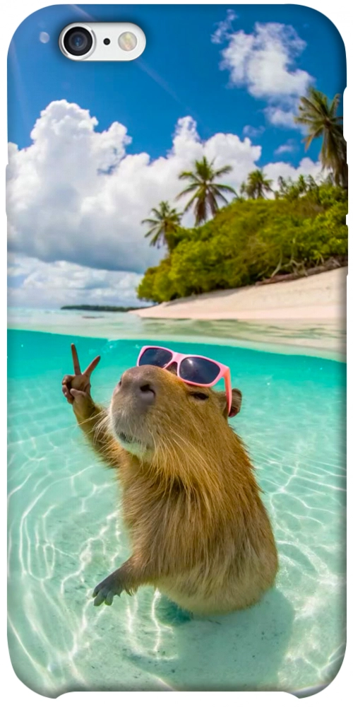 Чохол Сapybara vacation для iPhone 6S Plus