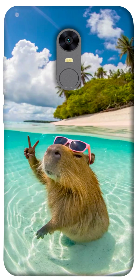 Чохол Сapybara vacation для Xiaomi Redmi Note 5 (Single Camera)