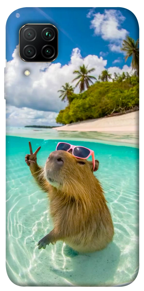 Чехол Сapybara vacation для Huawei P40 Lite