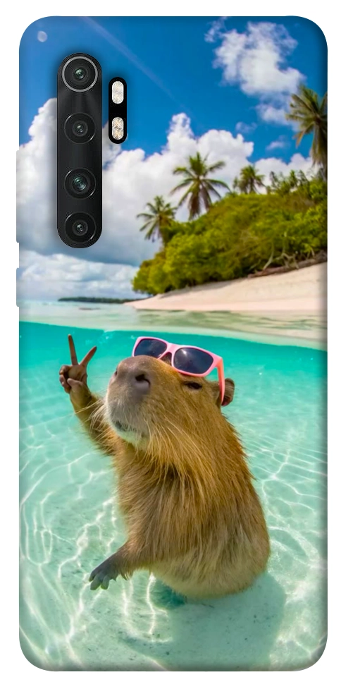 Чехол Сapybara vacation для Xiaomi Mi Note 10 Lite