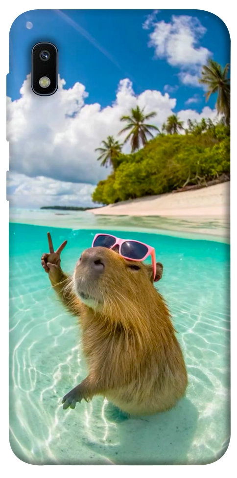 Чехол Сapybara vacation для Galaxy A10 (A105F)