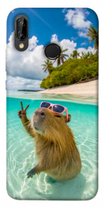Чохол Сapybara vacation для Huawei P20 Lite