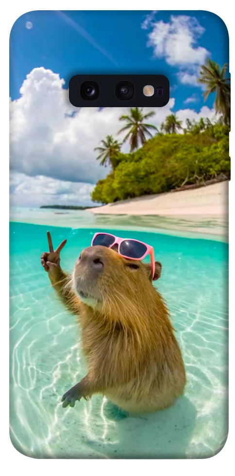 Чохол Сapybara vacation для Galaxy S10e