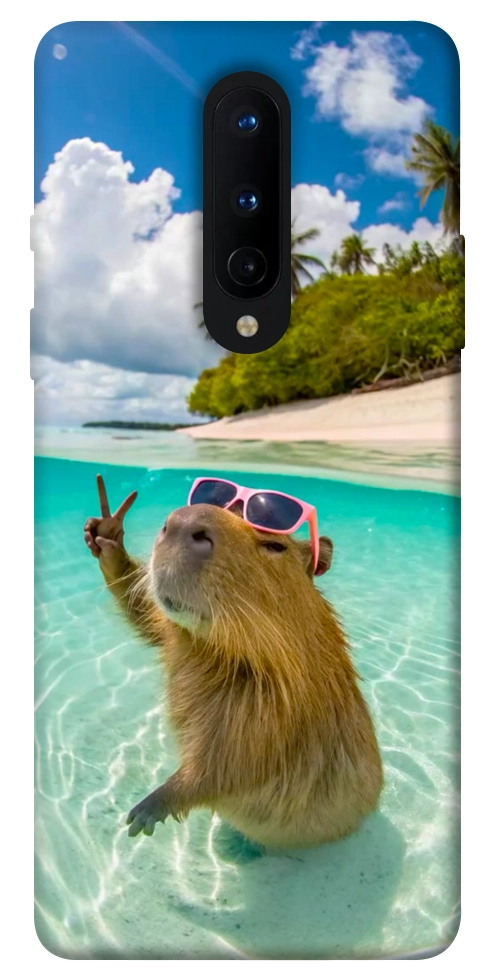 Чохол Сapybara vacation для OnePlus 8