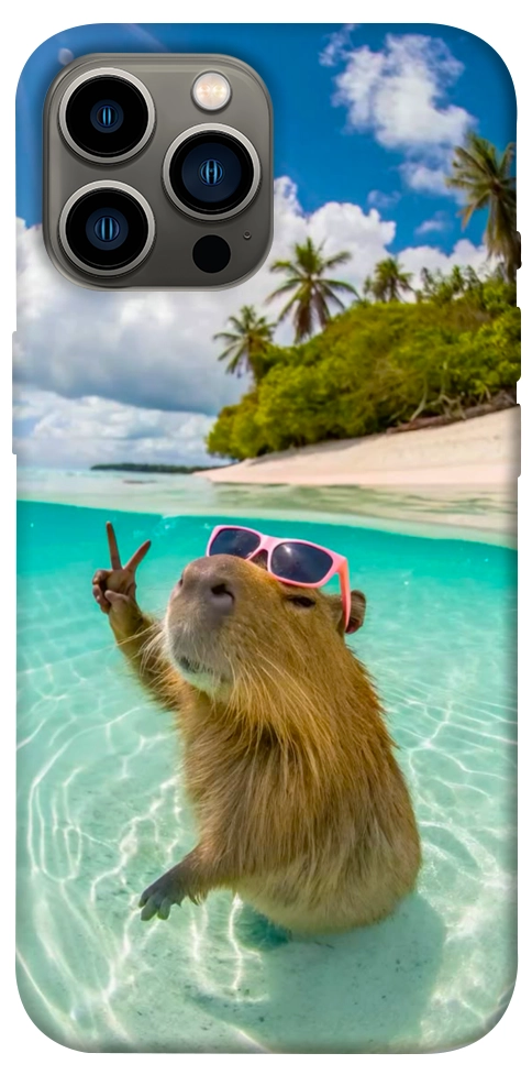 Чохол Сapybara vacation для iPhone 12 Pro Max
