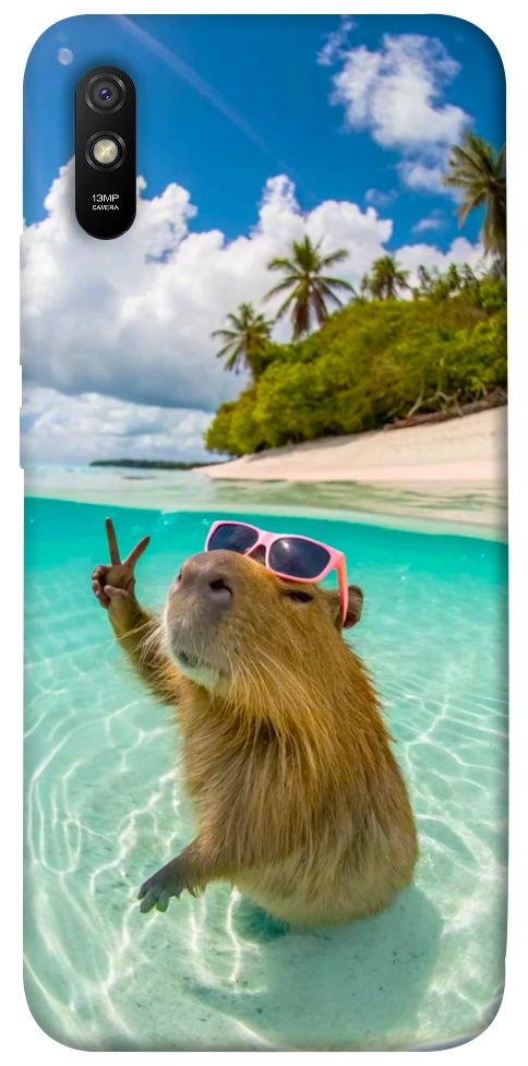 Чехол Сapybara vacation для Xiaomi Redmi 9A