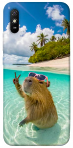 Чехол Сapybara vacation для Xiaomi Redmi 9A