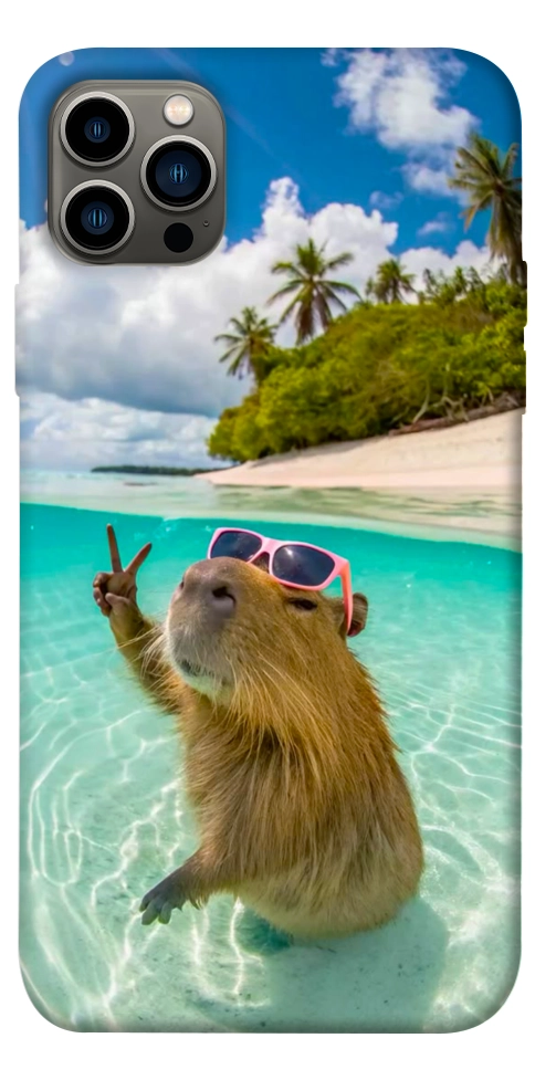 Чехол Сapybara vacation для iPhone 12 Pro