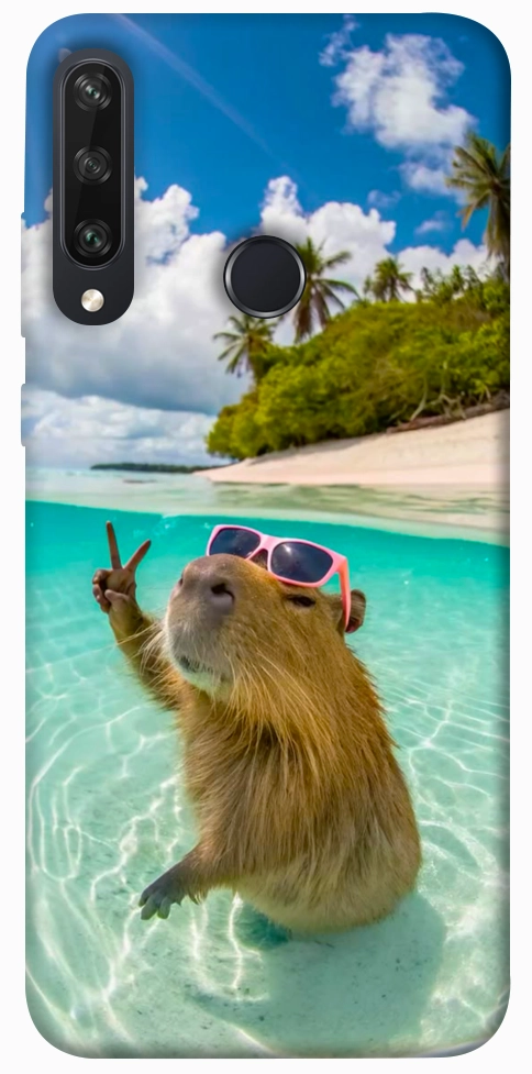 Чохол Сapybara vacation для Huawei Y6p