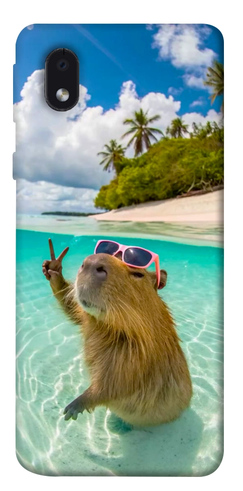 Чехол Сapybara vacation для Galaxy M01 Core