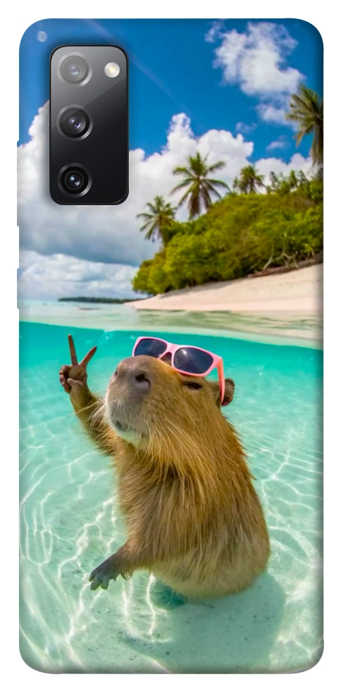 Чохол Сapybara vacation для Galaxy S20 FE