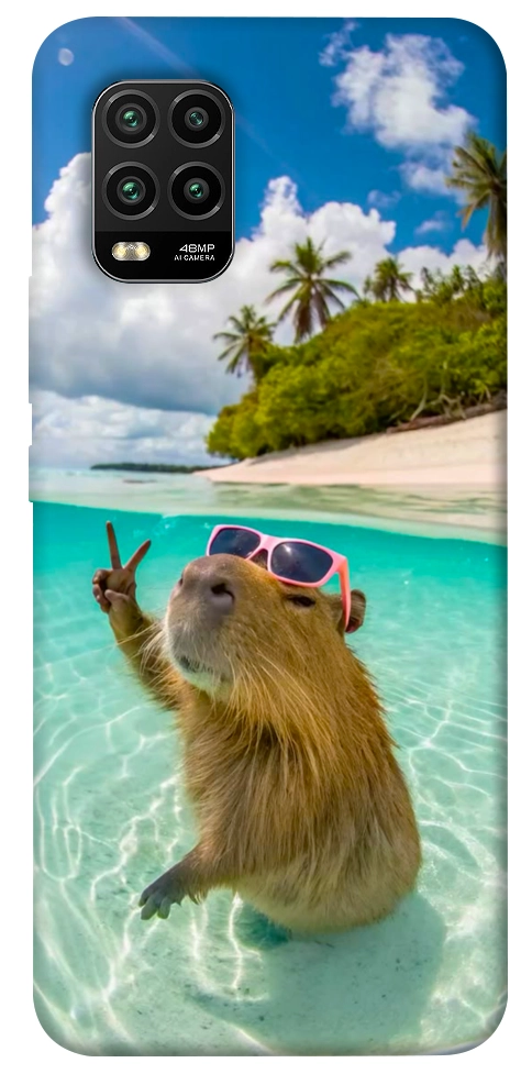 Чехол Сapybara vacation для Xiaomi Mi 10 Lite