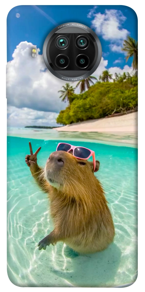 Чохол Сapybara vacation для Xiaomi Mi 10T Lite