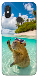 Чехол Сapybara vacation для Xiaomi Mi 8