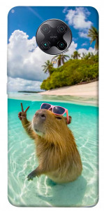 Чехол Сapybara vacation для Xiaomi Poco F2 Pro