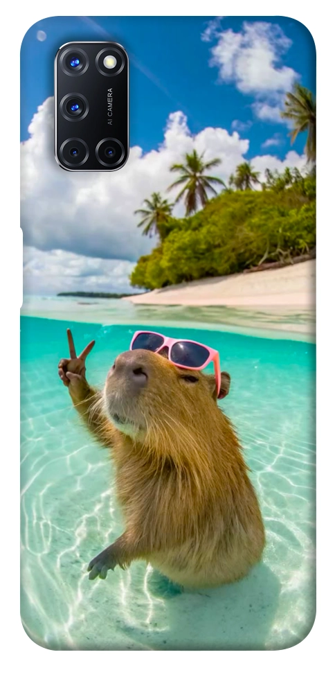Чохол Сapybara vacation для Oppo A92