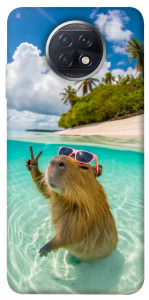 Чехол Сapybara vacation для Xiaomi Redmi Note 9T