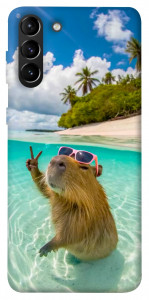 Чехол Сapybara vacation для Galaxy S21+