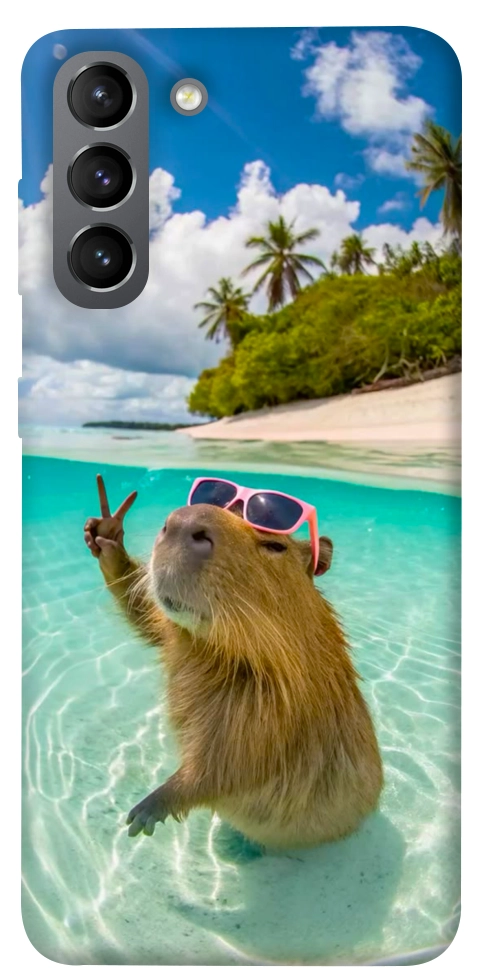 Чохол Сapybara vacation для Galaxy S21