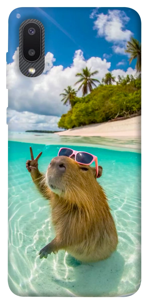Чохол Сapybara vacation для Galaxy A02