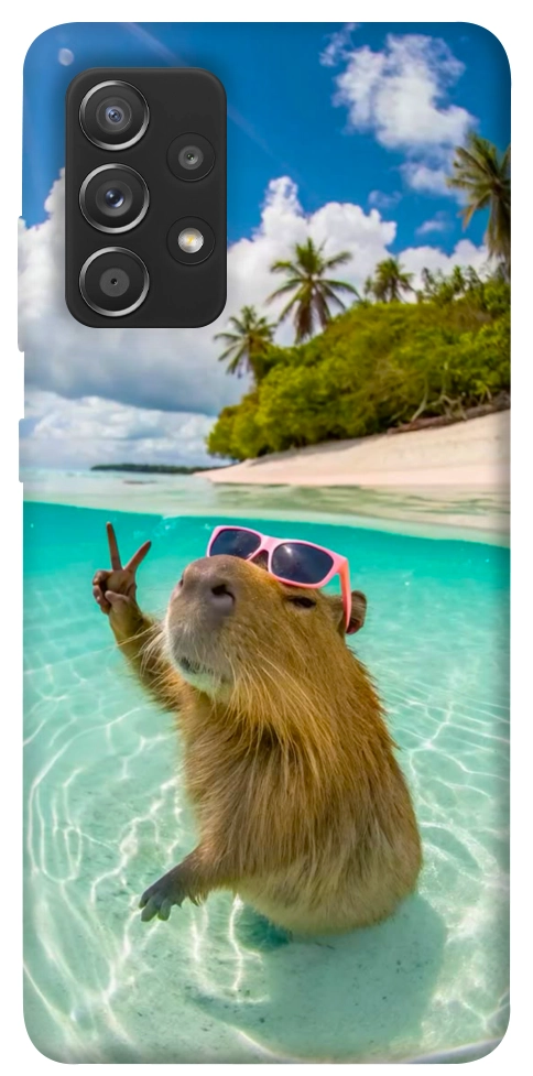 Чехол Сapybara vacation для Galaxy A72 5G