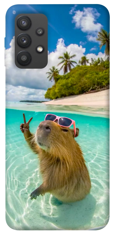Чохол Сapybara vacation для Galaxy A32 4G