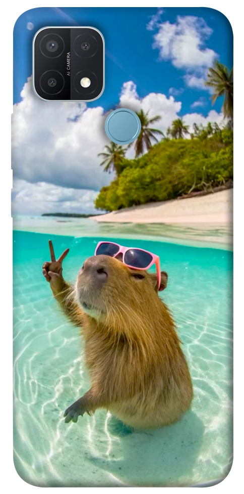 Чехол Сapybara vacation для Oppo A15