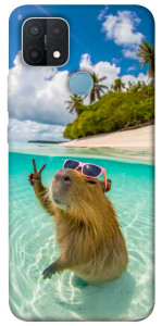 Чехол Сapybara vacation для Oppo A15