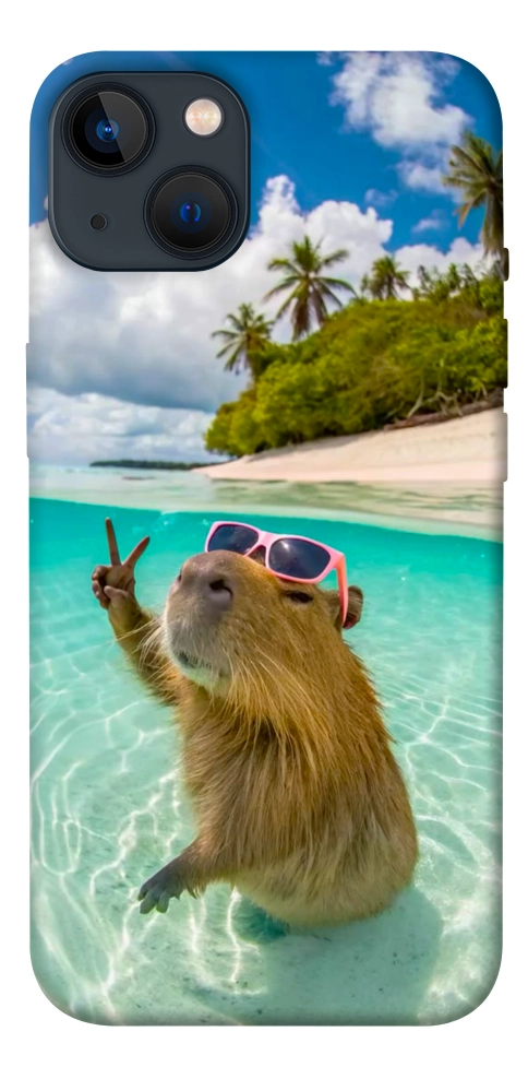 Чохол Сapybara vacation для iPhone 13