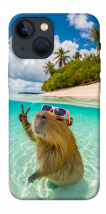 Чехол Сapybara vacation для iPhone 13 mini