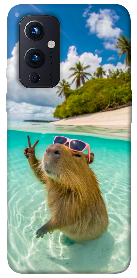 Чохол Сapybara vacation для OnePlus 9