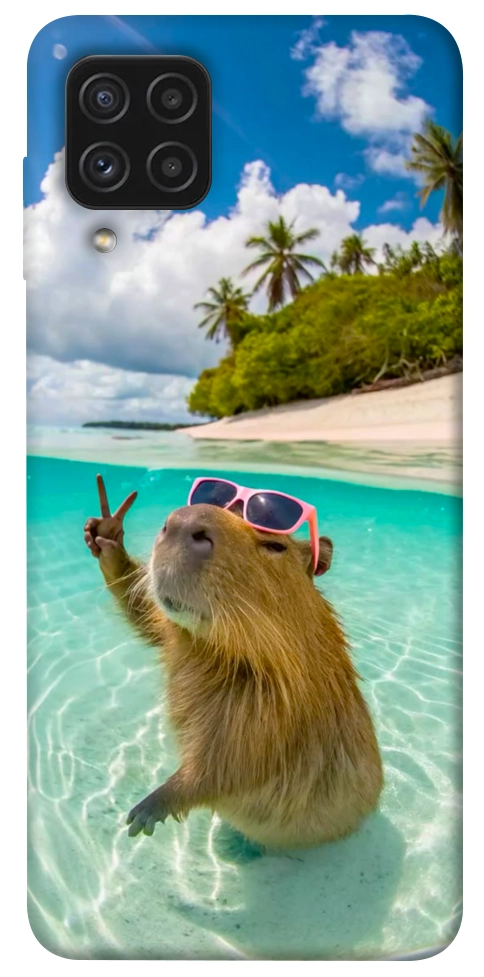 Чохол Сapybara vacation для Galaxy A22 4G