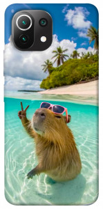 Чехол Сapybara vacation для Xiaomi Mi 11 Lite